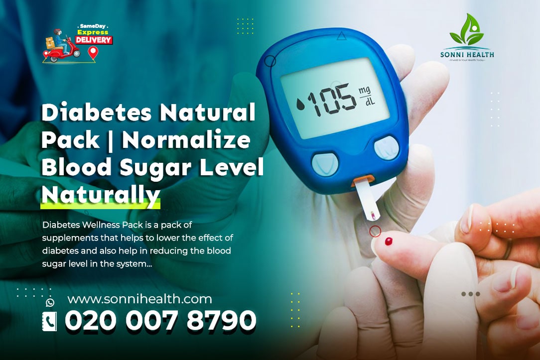 DIABETES NATURAL PACK. NORMALIZE BLOOD SUGAR LEVEL NATURALLY WITH NO SIDE EFFECT.