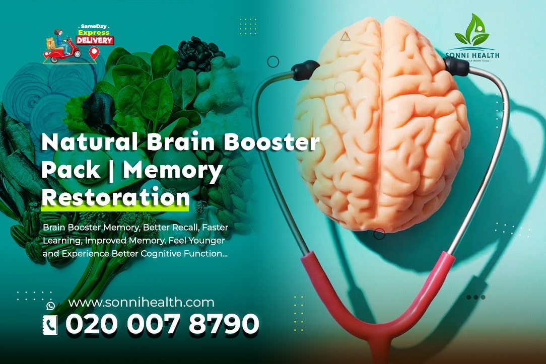 NATURAL BRAIN BOOSTER PACK. MEMORY RESTORATION