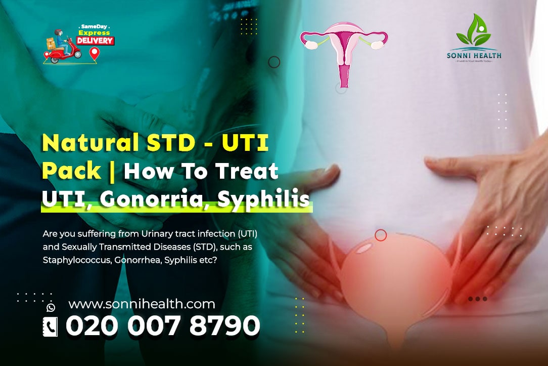 NATURAL STD – UTI PACK. HOW TO TREAT UTI, GONORRHEA , SYPHILIS.