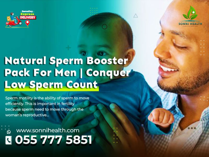 NATURAL SPERM BOOSTER PACK FOR MEN. CONQUER LOW SPERM COUNT