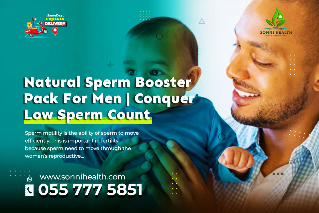NATURAL SPERM BOOSTER PACK FOR MEN. CONQUER LOW SPERM COUNT