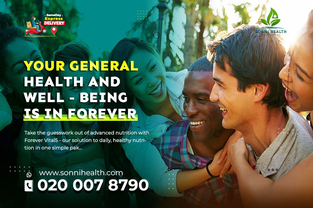 YOUR GENERAL HEALTH AND WELL-BEING IS IN FOREVER VITAL 5